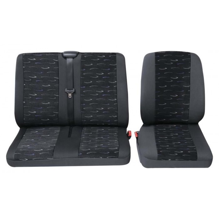 Снимка на Тапицерии за седалки за бус Profi2 1+2 седалки - Сиво-син цвят  Petex 30071905 за Audi A4 Avant (8E5, B6) 1.9 TDI - 130 коня дизел