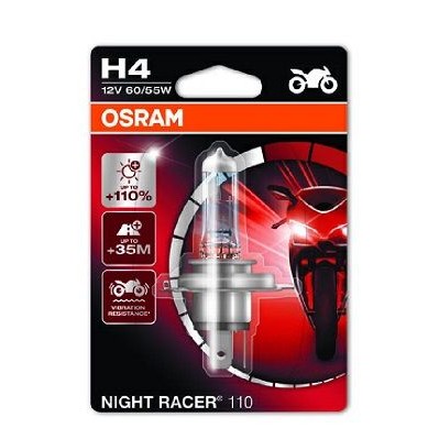 Снимка на Крушка за фарове и халогени OSRAM NIGHT RACER 110 H4 64193NR1-01B