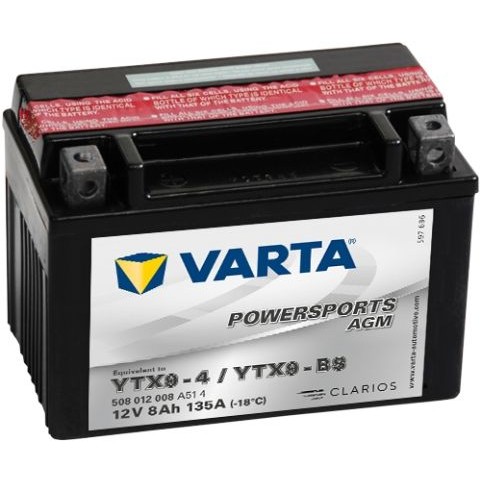 Снимка на Стартов акумулатор VARTA POWERSPORTS AGM 508012008A514