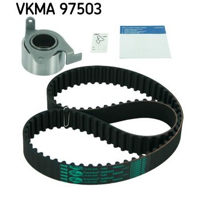 Снимка на Комплект ангренажен ремък SKF черен VKMA 97503